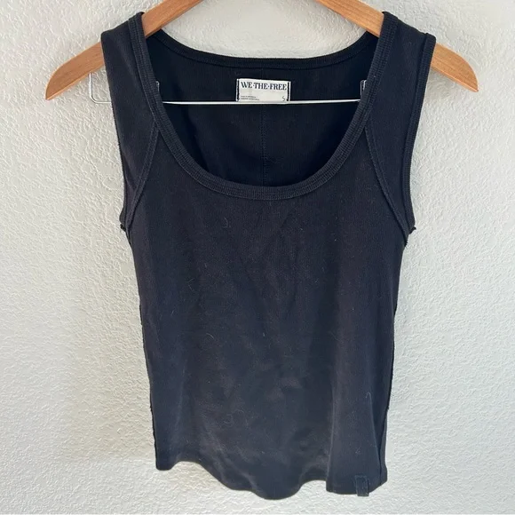 Free People/We The Free Black Tank Top - Picture 1 of 2